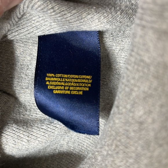 POLO Ralph Lauren Long Sleeve Gray Sweater Boys Medium 16-10-01 - Picture 5 of 7